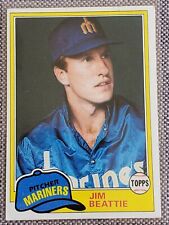 JIM BEATTIE 1981 Topps Baseball Card #443 Seattle Mariners MLB Vintage