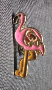 Rosa Flamingo Emaille Anstecknadel 1" - Brosche Revers Zubehör - Bild 1 von 4