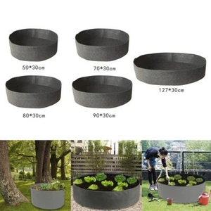 Plant Growing Bag, Round Felt Fabric Planting Bag, Breathable Garden Grow Bag, - Bild 1 von 16