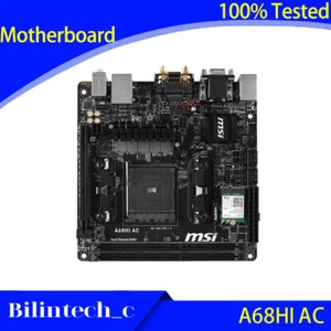 FOR MSI A68HI AC Motherboard FM2 Supports WIFI HTPC Mini HD ITX DDR3 32GB AMD - Picture 1 of 4