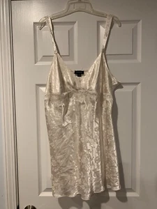 Jones New York Nightgown Lingerie Ivory BRIDAL SATIN Size XL 100% polyester - Picture 1 of 5