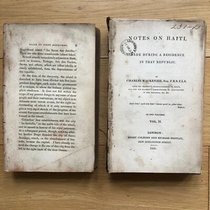 1830 Notes on Haiti 2 Vol by Charles Mackenzie Scarce History Book First Edition - Picture 1 of 13