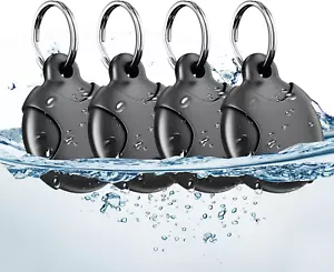 Airtag-Holder-Keychain-Waterproof - 4 Pack All around Protective Air Tag Case fo - Picture 1 of 12