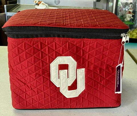 Ncaa Oklahoma Sooners 10x10x13 Collapsable Cooler  With Strap New Cover