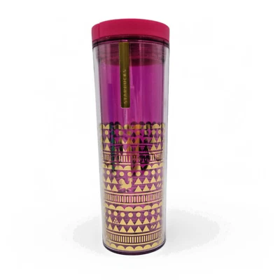 Vaso acrílico Starbucks Purple Gallo Zodiaco Chino Año Nuevo 16 OZ 2016 Foto 1 de 4