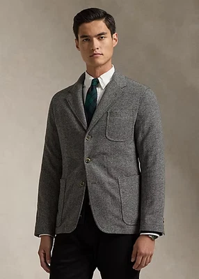 Abrigo deportivo Polo Ralph Lauren poliéster lana espiga ajuste moderno talla 46R Foto 1 de 4