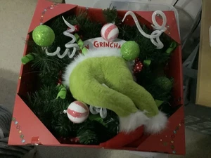 Großer Grinchbeine Weihnachtskranz, Frohe Grinchmas Haustürdeko - Bild 1 von 1