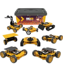 REX Evolution 8in1 Robotics Kit: Coding Robot Kit, WiFi & Bluetooth Enabled - Picture 1 of 5