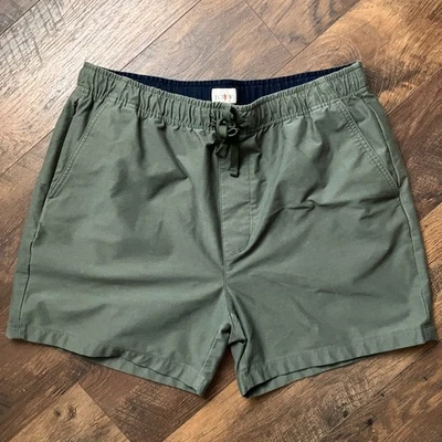 J. Pantalones Cortos Crew Para Hombre Estilo Muelle - 5" Entrepierna Corto Diario Corto Verde Grande Foto 1 de 4