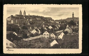 Freising, Ortsansicht von oben, Ansichtskarte 1913  - Picture 1 of 2