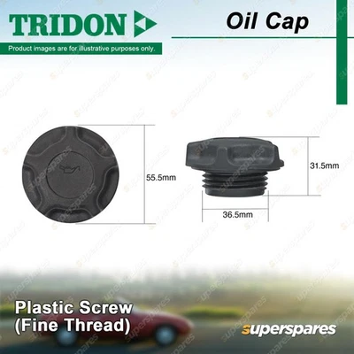 Tridon Oil Cap for Toyota Hilux GGN15 25 Kluger GSU40 45 Vitz Yaris Platz Tarago - image 1 of 4