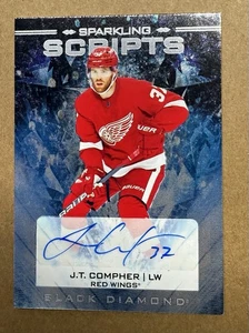 Diamante negro cubierta superior 2024-25 - Sparkling Scripts J.T. Compher Auto - Imagen 1 de 2