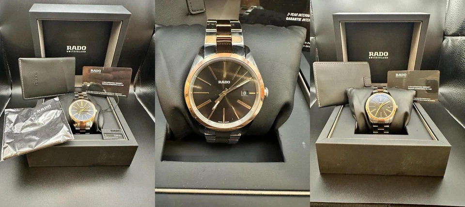 全新 Rado HyperChrome 双色陶瓷和不锈钢 MSRP $2,200 — 第 1/4 张图片
