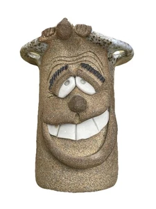 Soporte para cepillo de dientes de cerámica Silly Ugly Face People de colección excéntrico hecho a mano firmado - Imagen 1 de 7