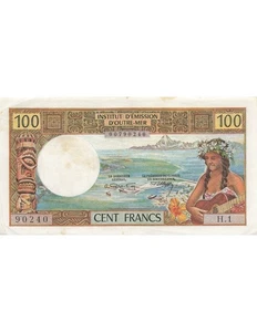 Tahiti 100 francs - Tahitienne - ND (1969) - P.23 - Foto 1 di 2