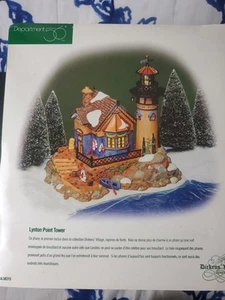 Lynton Point Tower # 58315 First Lighthouse in Dickens Village By Department 56 - Picture 1 of 8