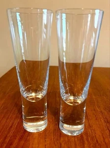 Iittala Aarne Arne Champagner Glas Kristall Lang Becher Paar USA inkl. Tarif - Bild 1 von 7