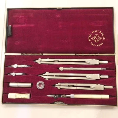 D TYPE Drawing Instruments – Vintage Compass Set by Kotani Asahi Tokyo - Image 1 of 4