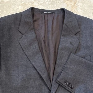 Armani Collezioni Blazer Herren 44R Grau Wolle 2 Knopf Sport Mantel Italy Saks Fifth - Bild 1 von 12