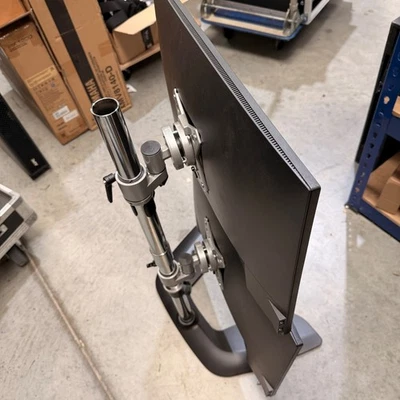 Professional VonHaus Vertical Double Monitor Stand for 13-32" Screens Twin Mount - Image 1 of 4