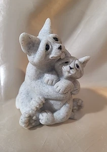 Quarry Critters - Second Nature Design - "Celine & Cleo" Katze mit Kätzchen Figur - Bild 1 von 4