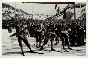 OLYMPIA 1936 Band I Sammelbild Nr. 76 Ital. Militär-Patrouille Ski-Sport Olympic - Picture 1 of 2