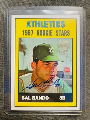 Sal Bando Auto Autograph Topps Archives Rookie Star Series - Image 1 of 2
