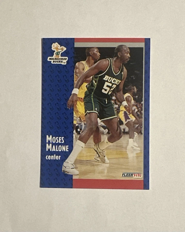 1991-92 Fleer - Moses Malone #315 - Image 1 of 3