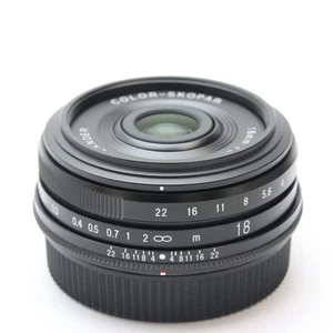 Voigtlander COLOR-SKOPAR 18mm F/2.8 Asph. Black (Fujifilm X) -Near Mint- - Picture 1 of 12