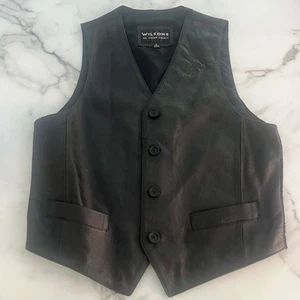 Wilson’s Genuine Leather Button Vest RN 69426 Men's Size Large - Picture 1 of 8