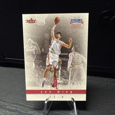 Vintage 2004 Fleer Yao Ming NATIONAL TRADING CARD DAY card# 9 of 9 Rockets - Image 1 of 2