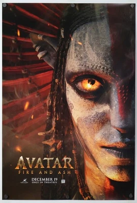 Avatar Fire and Ash - original DS movie poster US Advance D/S 27x40 2025 MINT