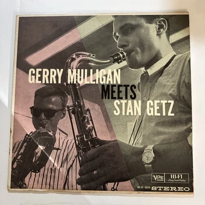 Gerry Mulligan Meets Stan Getz Verve Vinyl LP G+/G+ Tested Foto 1 de 4