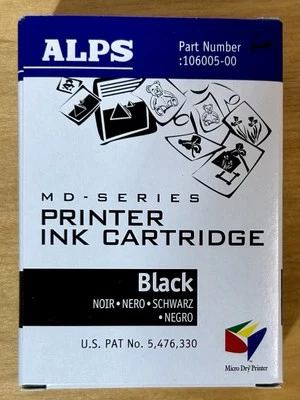 ALPS MD-Series Printer Ink Cartridge  - Black 106005-00 - Image 1 of 2