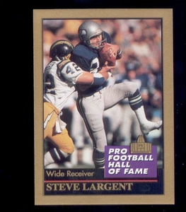 Tarjeta de actualización del Salón de la Fama Enor Steve Largent 1995 Seattle Seahawks rara - Imagen 1 de 1