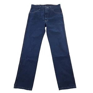 Jeans uomo pesante Rustler by Wrangler 35x34 lavaggio scuro nuovi con etichette dritti - Foto 1 di 14
