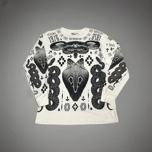 Marcelo Burlon County Of Milan SNAKES T-shirt Men’s XS Designer Italy Longsleeve - Picture 1 of 6