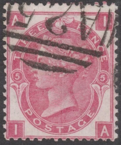 1868 SG103 Z43 3d ROSE PLATE 5 WMK SPRAY MALTA A25 FINE USED (IA) - Picture 1 of 1