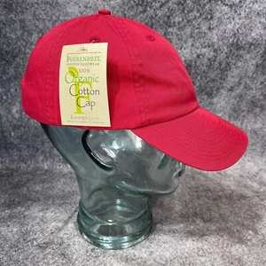 Menge 12 Bio-Baumwolle FAHRENHEIT KOPFBEDECKUNG MÜTZEN / MÜTZE ROT Blanko Schnalle Rücken - Bild 1 von 10