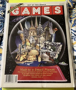 Games Magazine Vintage February 1995 - Crosswords & Puzzles - Out of This World - Foto 1 di 7