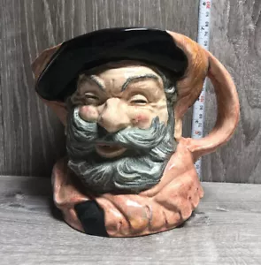 Jarra grande de 6 1/2" Royal Doulton FALSTAFF Taza Toby Cubierta 1949 - Imagen 1 de 6
