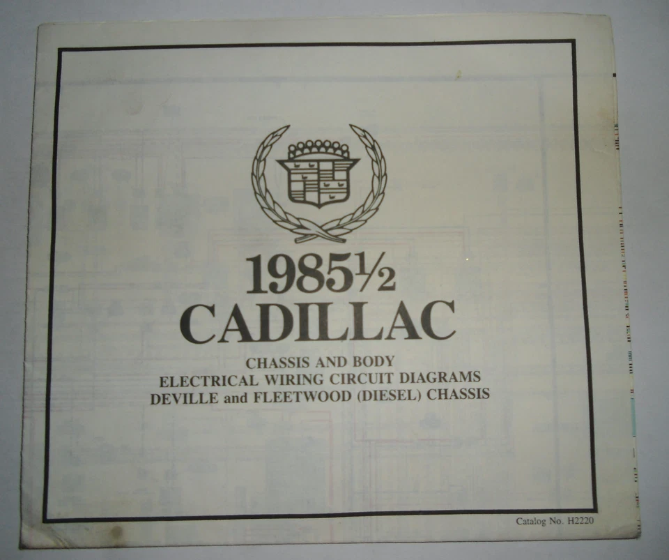 Elettrico Schema/Wiring Diagram Cadillac Deville Hitchin Diesel 1985 - Immagine 1 di 1