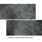 Embossed Leather Sheets Denver Black, Custom Cuts Leather for Bags, Wallets Craf