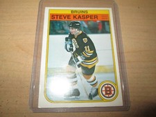 1982-83  OPC # 12 STEVE KASPER  BOSTON BRUINS
