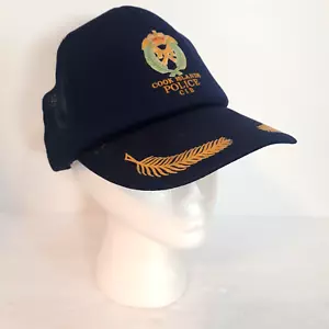 Cook Islands Police Baseball Hat Cap Navy Blue Logo One Size Fits All - Picture 1 of 4