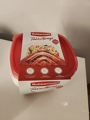 Rubbermaid 7F54 Takealongs Deep Square Container, 42 Oz, Pack-4 - Image 1 of 4