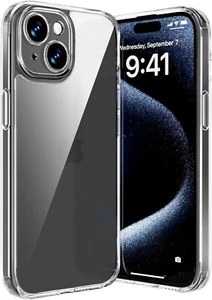 Designed for iPhone 15 Case Clear,[Full Camera Protection][Non-Yellowing]Mil-Gra - Picture 1 of 7