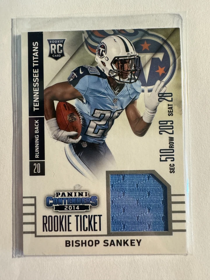 K206,426 - 2014 Panini Contenders Rookie Ticket Jerseys #RTS34A Bishop Sankey - Image 1 of 1