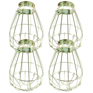 4 Pcs Wire Cage Light Fixture Industrial Lamp Most Bulb Compatibility - Picture 1 of 12