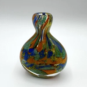 Bixl Schnupftabakflasche Flasche Glas Glaskunst Mehrfarbig Überfang - Bild 1 von 11